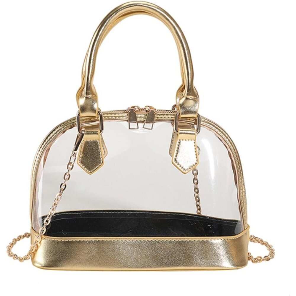 Clear Crossbody Bag PVC Stadium Approved Travel Purse for Events and Festivals